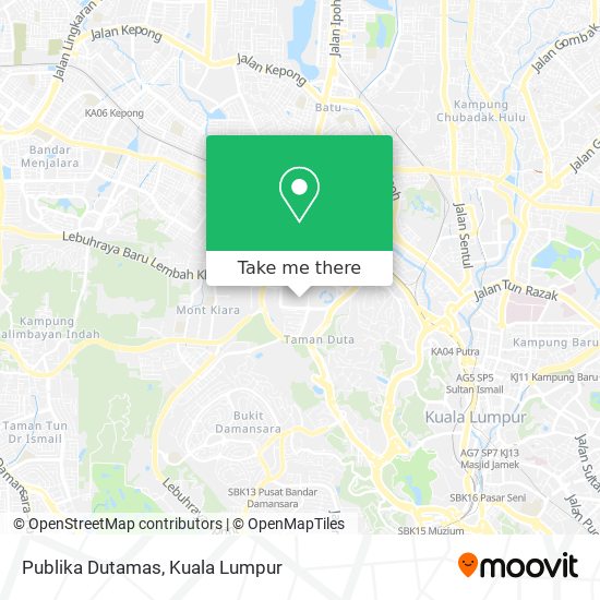 Publika Dutamas map