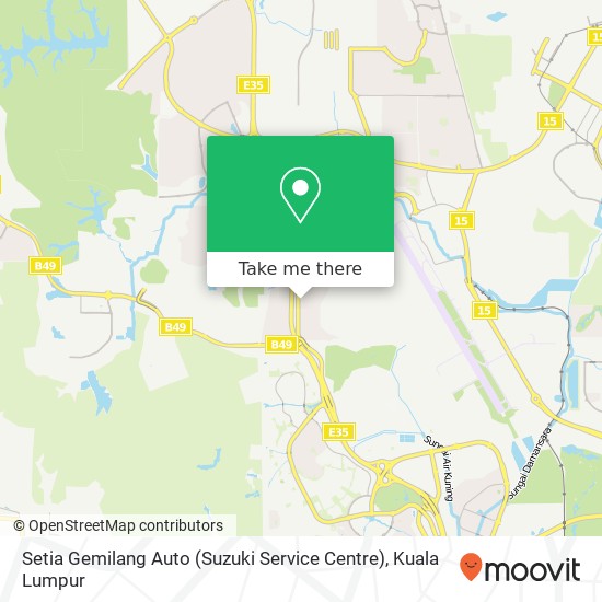 Peta Setia Gemilang Auto (Suzuki Service Centre)