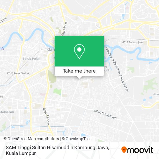 Peta SAM Tinggi Sultan Hisamuddin Kampung Jawa