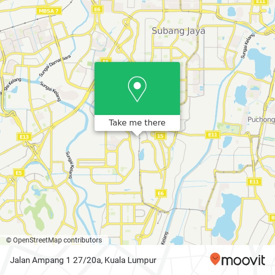 Jalan Ampang 1 27/20a map