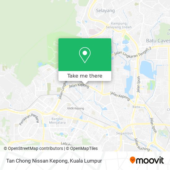 Tan Chong Nissan Kepong map