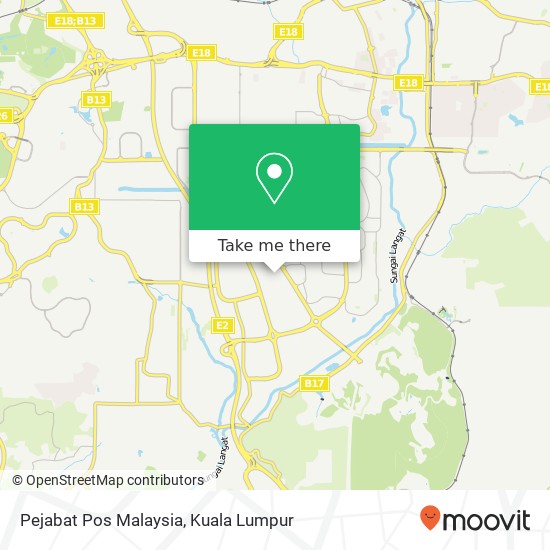 Pejabat Pos Malaysia map