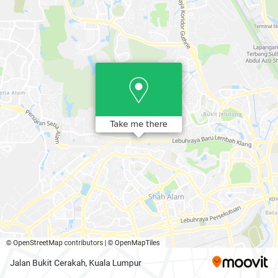 Jalan Bukit Cerakah map