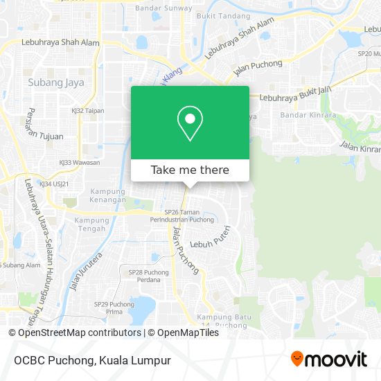 OCBC Puchong map