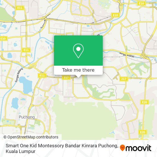 Smart One Kid Montessory Bandar Kinrara Puchong map