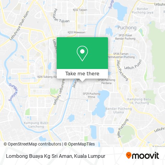 Lombong Buaya Kg Sri Aman map
