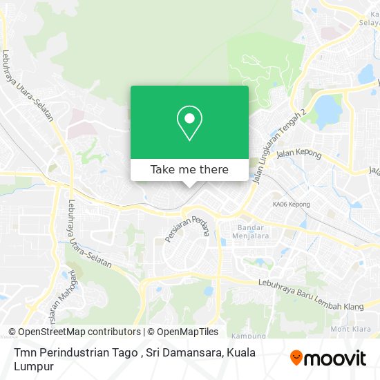 Peta Tmn Perindustrian Tago , Sri Damansara