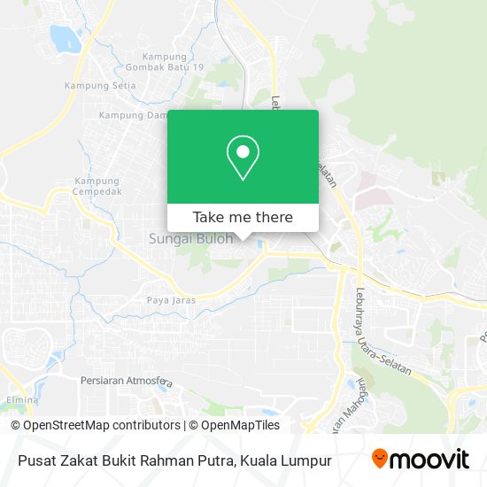 Peta Pusat Zakat Bukit Rahman Putra