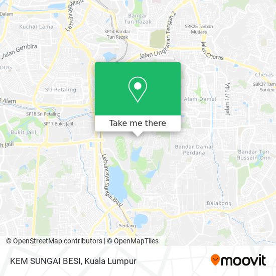 KEM SUNGAI BESI map