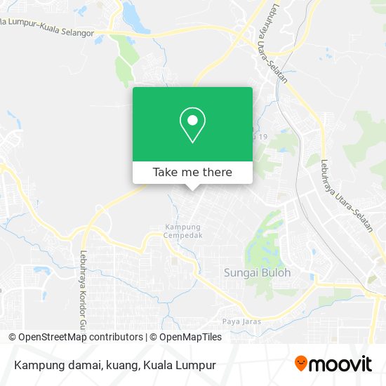 Peta Kampung damai, kuang