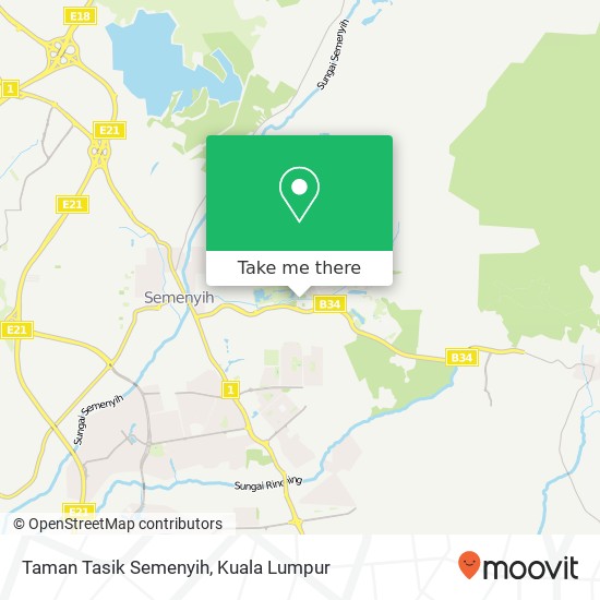 Peta Taman Tasik Semenyih