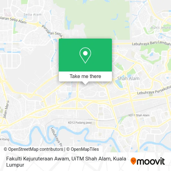 Fakulti Kejuruteraan Awam, UiTM Shah Alam map