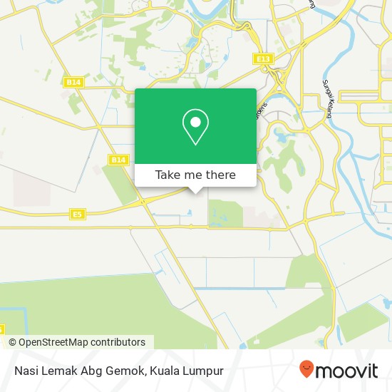 Nasi Lemak Abg Gemok map