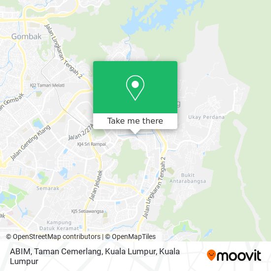 Peta ABIM, Taman Cemerlang, Kuala Lumpur