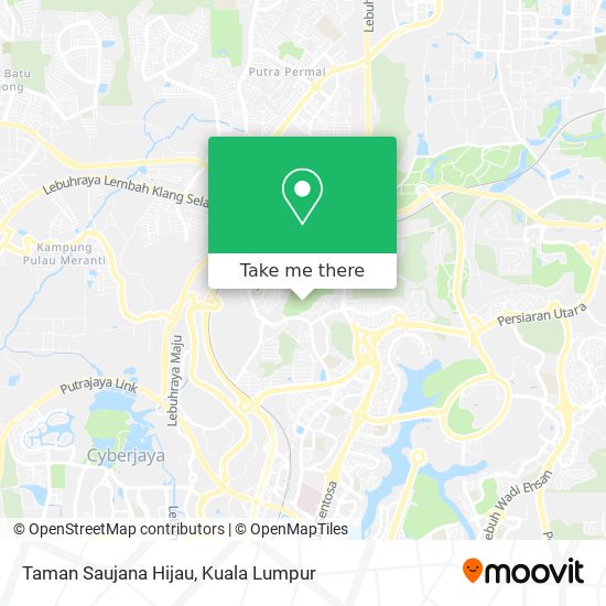 Peta Taman Saujana Hijau