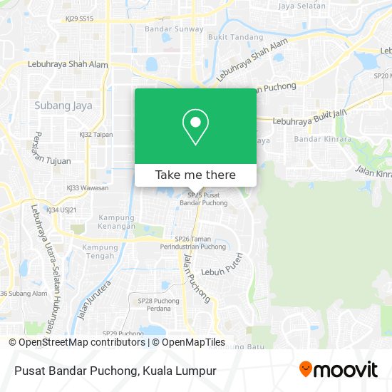 Pusat Bandar Puchong map