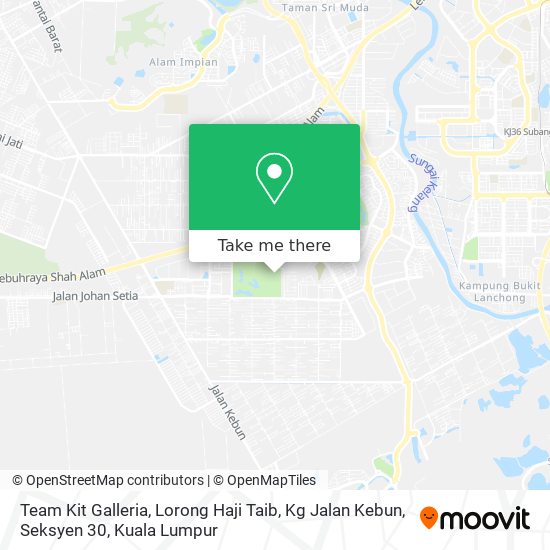 Team Kit Galleria, Lorong Haji Taib, Kg Jalan Kebun, Seksyen 30 map