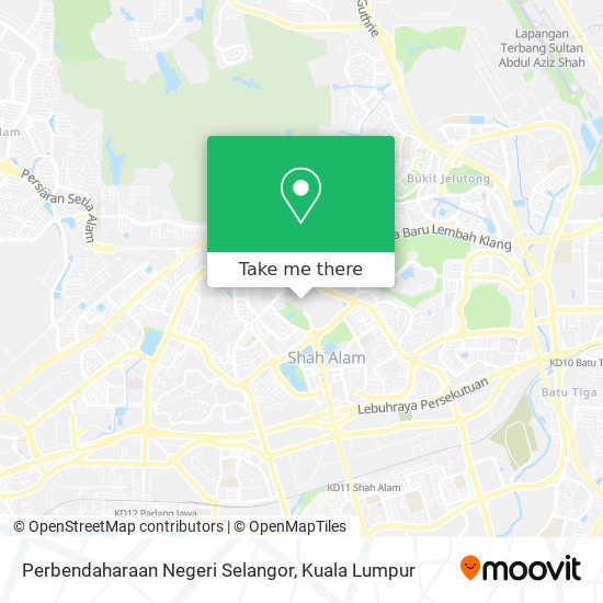 Perbendaharaan Negeri Selangor map