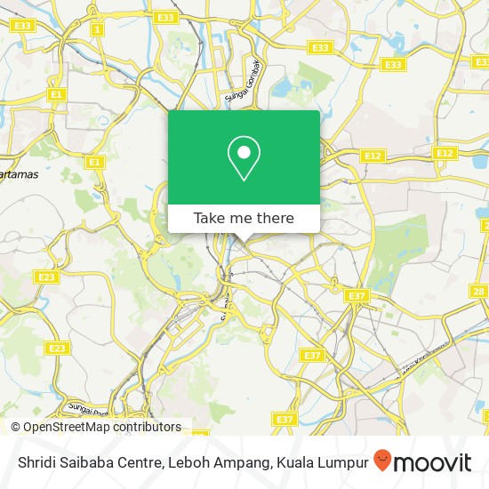 Shridi Saibaba Centre, Leboh Ampang map