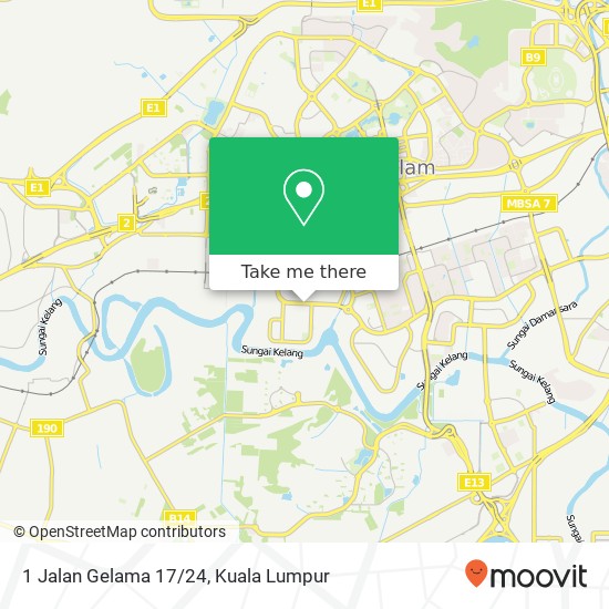 1 Jalan Gelama 17/24 map