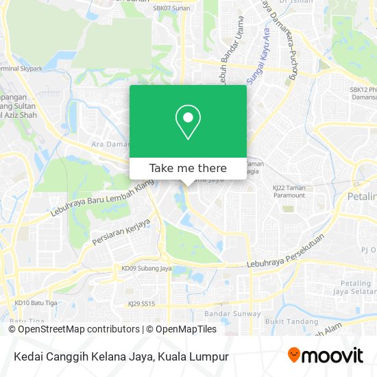 Peta Kedai Canggih Kelana Jaya