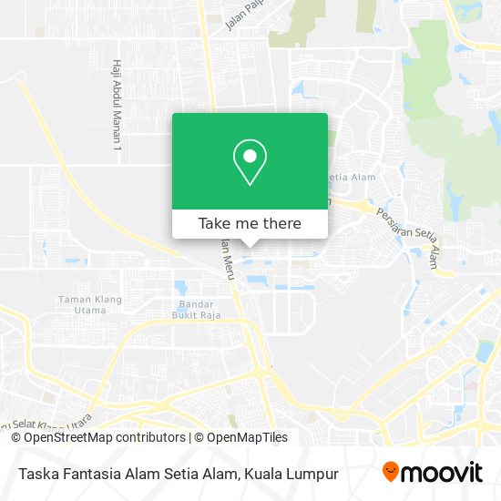 Taska Fantasia Alam Setia Alam map