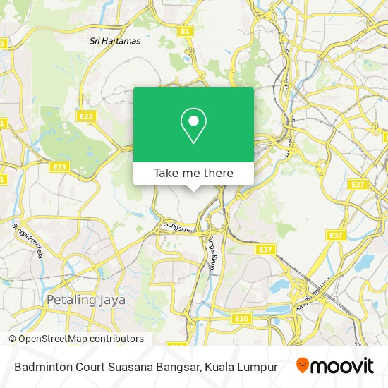 Badminton Court Suasana Bangsar map