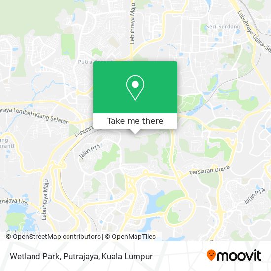 Wetland Park, Putrajaya map
