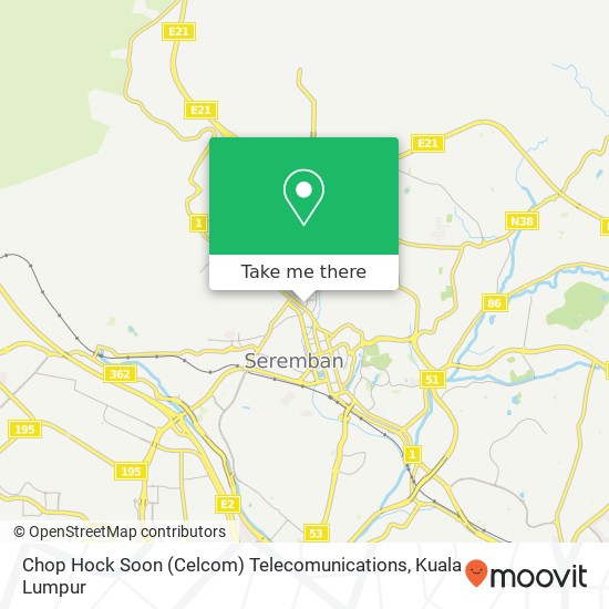 Chop Hock Soon (Celcom) Telecomunications map