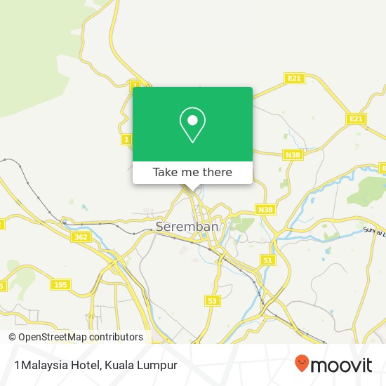 1Malaysia Hotel map