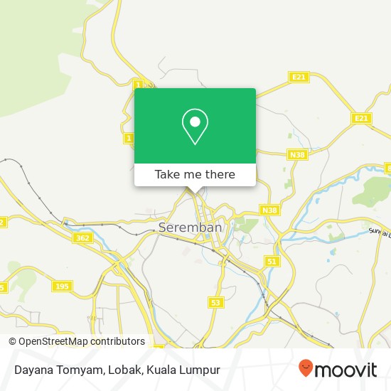 Dayana Tomyam, Lobak map