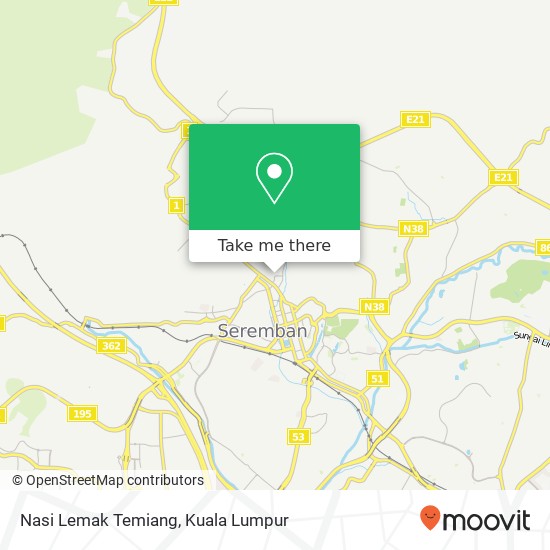 Nasi Lemak Temiang map