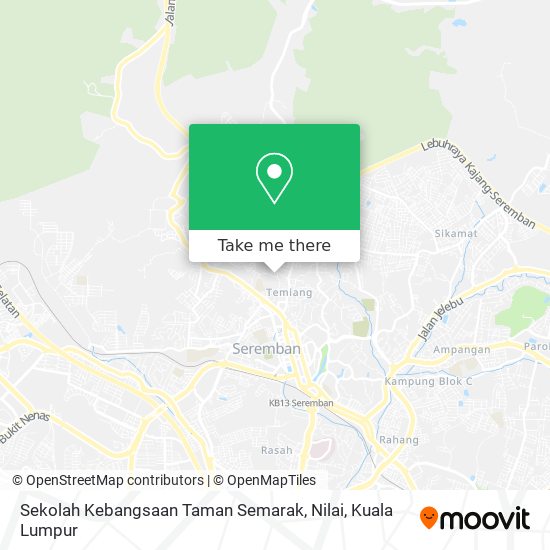 Sekolah Kebangsaan Taman Semarak, Nilai map