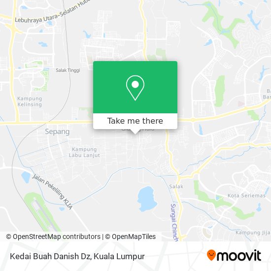 Peta Kedai Buah Danish Dz