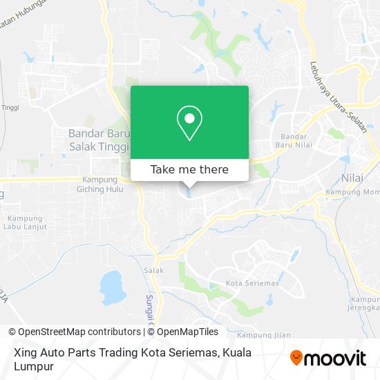 Peta Xing Auto Parts Trading Kota Seriemas