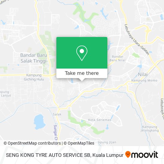 Peta SENG KONG TYRE AUTO SERVICE SB