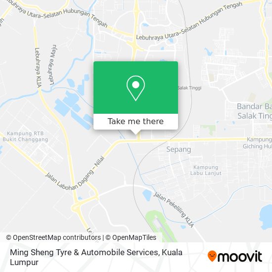 How To Get To Ming Sheng Tyre Automobile Services In Sepang By Bus Or Train