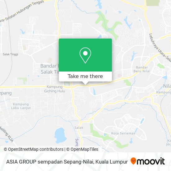 ASIA GROUP sempadan Sepang-Nilai map