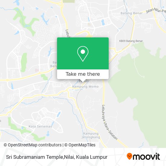 Sri Subramaniam Temple,Nilai map