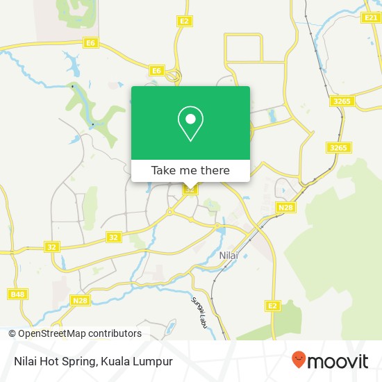 Nilai Hot Spring map