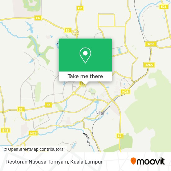 Restoran Nusasa Tomyam map