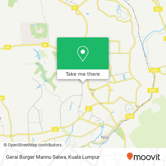 Gerai Burger Mannu Salwa map