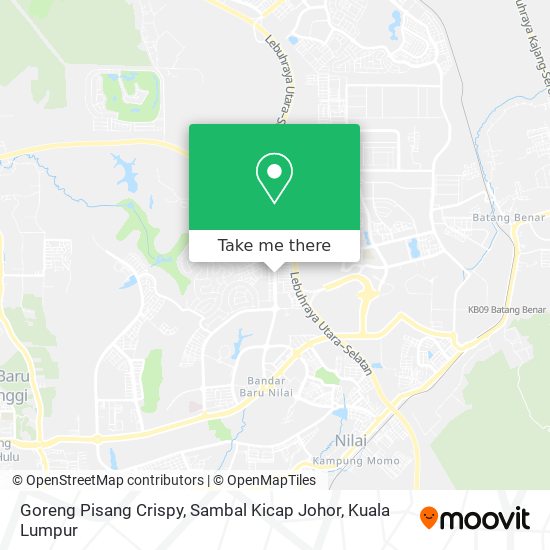 Goreng Pisang Crispy, Sambal Kicap Johor map