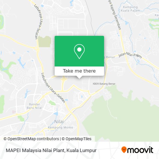 MAPEI Malaysia Nilai Plant map