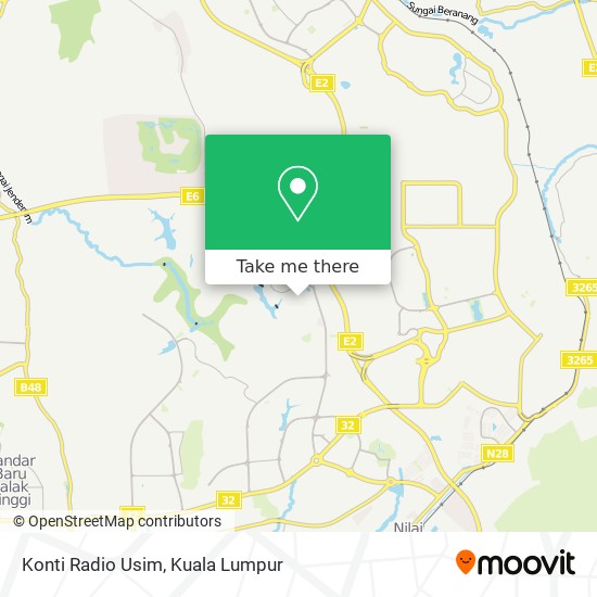 Konti Radio Usim map