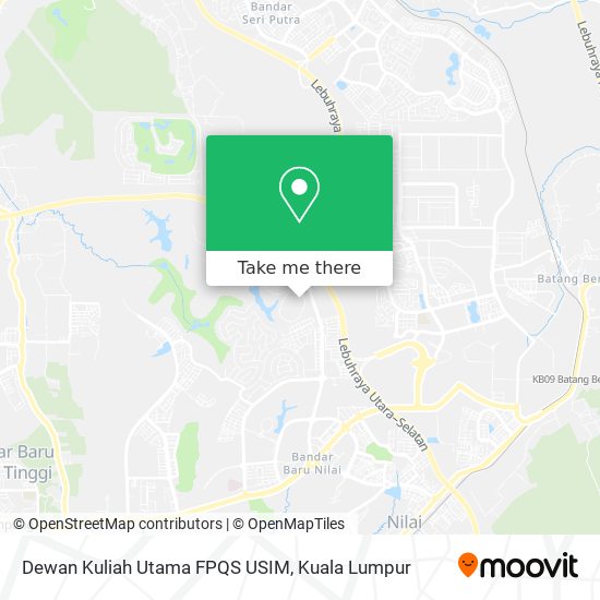 Dewan Kuliah Utama FPQS USIM map