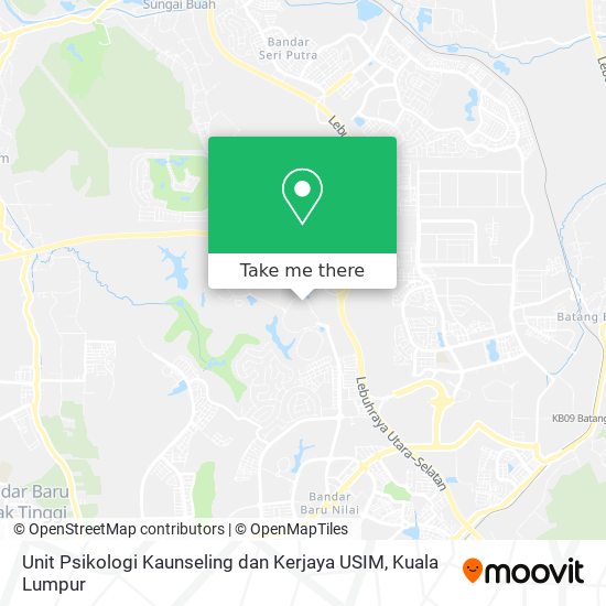 Unit Psikologi Kaunseling dan Kerjaya USIM map