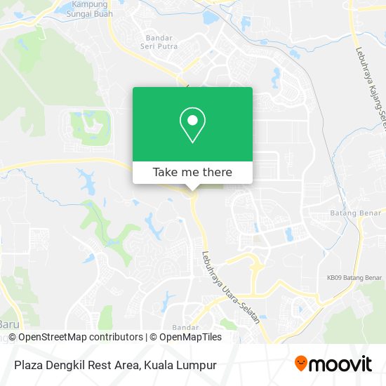 Peta Plaza Dengkil Rest Area