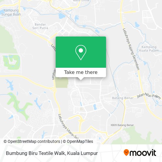 Bumbung Biru Textile Walk map