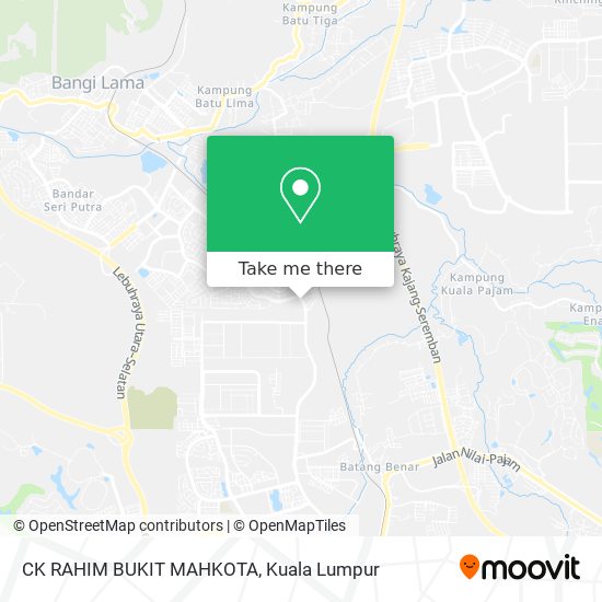Peta CK RAHIM BUKIT MAHKOTA